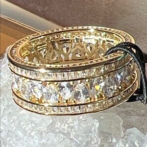 Black Label Gold and Silver Men's Ring